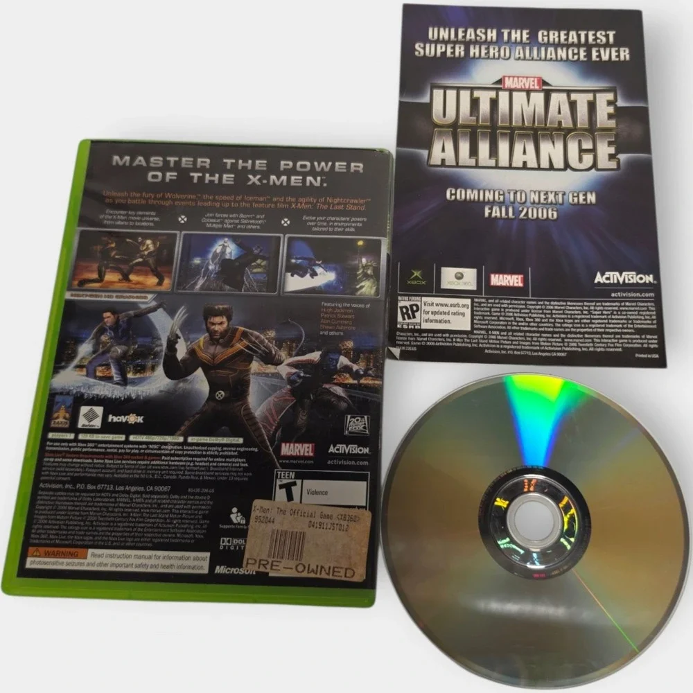 X-Men The Official Game Xbox 360 2006 CIB Complete w/ Manual Tested Working